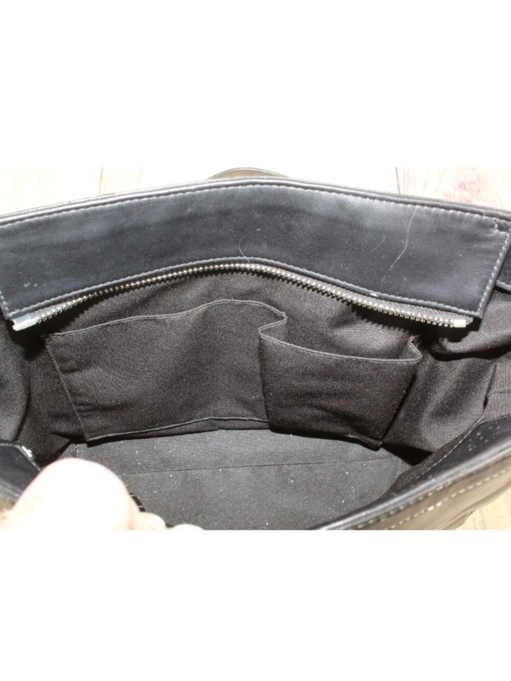 Coach Gallery Lunch Tall Tote Shoulder Bag Purse F11524 Black Leather Buckle - Picture 4 of 10